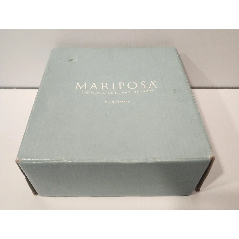 Mariposa‎ Beaded Napkin Box with Cardinal Napkin Weight  + Golf Ball Weight